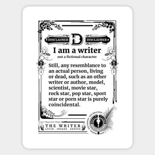 Writer's disclaimer Magnet